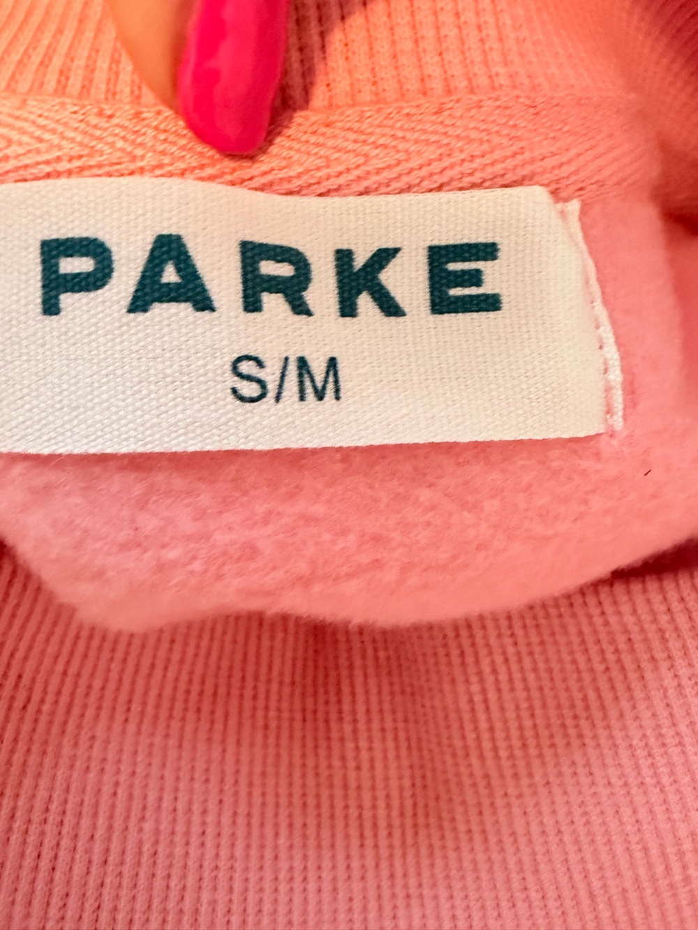 Parke Blush + Lavender Valentines Varsity Mockneck Sweater limited edition S/m - Picture 9 of 13